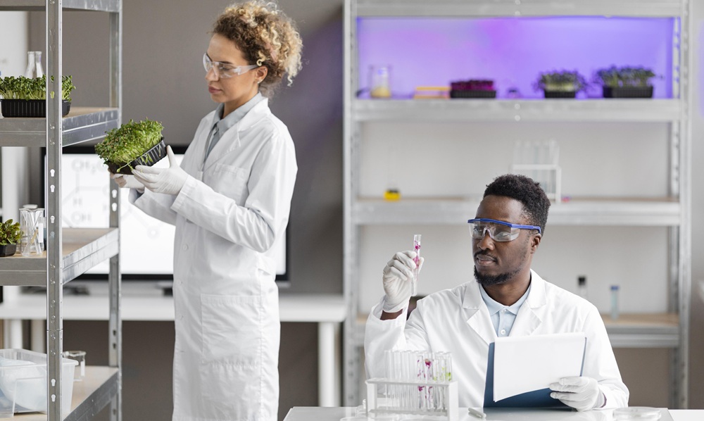 researchers-laboratory-checking-plant
