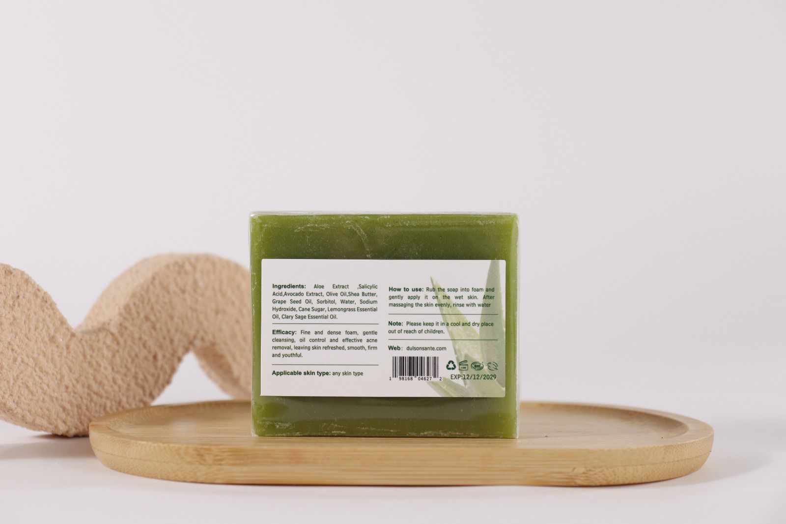 Cool Fresh Aloe Soap Bar – Natural Acne Care | 100g – Image 3